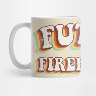 Future Firefighter - Groovy Retro 70s Style Mug